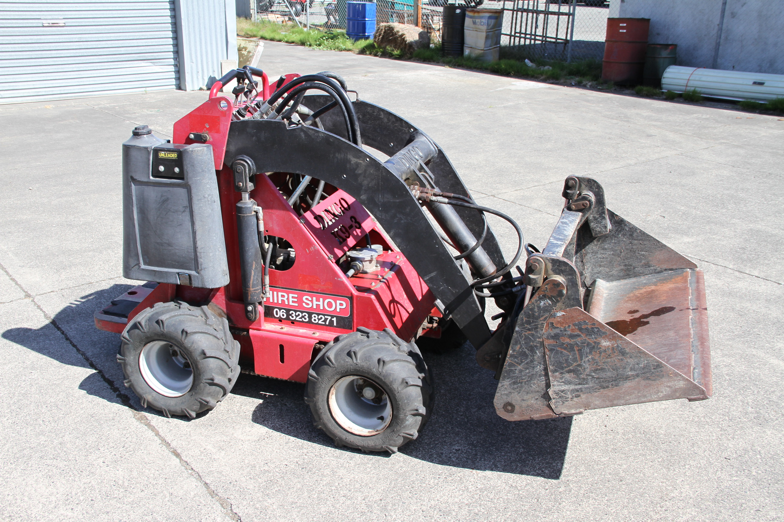 DINGO 22 hp Digger Loader Hire Shop Feilding